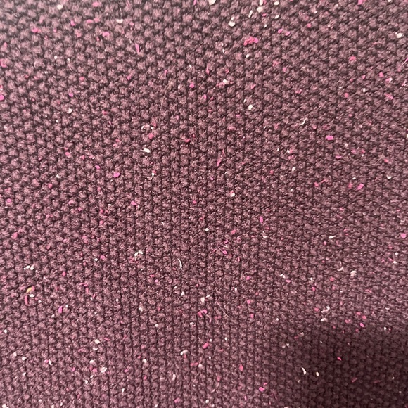 LL Bean Cable Winter Knit Sweater XL. Maroon/Purple - Picture 4 of 6